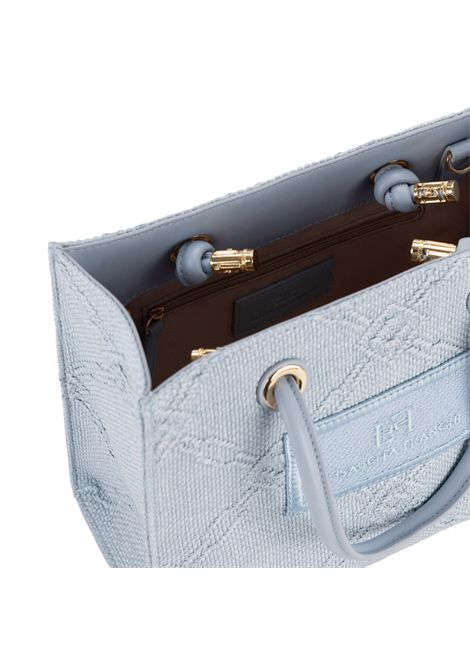 Borsa Elisabetta Franchi donna BS83A52E2A28 celeste rafia ELISABETTA FRANCHI | Borse | BS83A52E2A28
